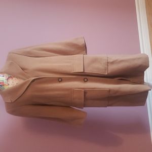 Camel color oversize wool coat